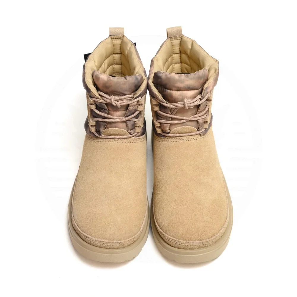UGG Classic Mini Lace WEA Smokescreen Mens Sz 7 Waterproof Boots Removable Cover